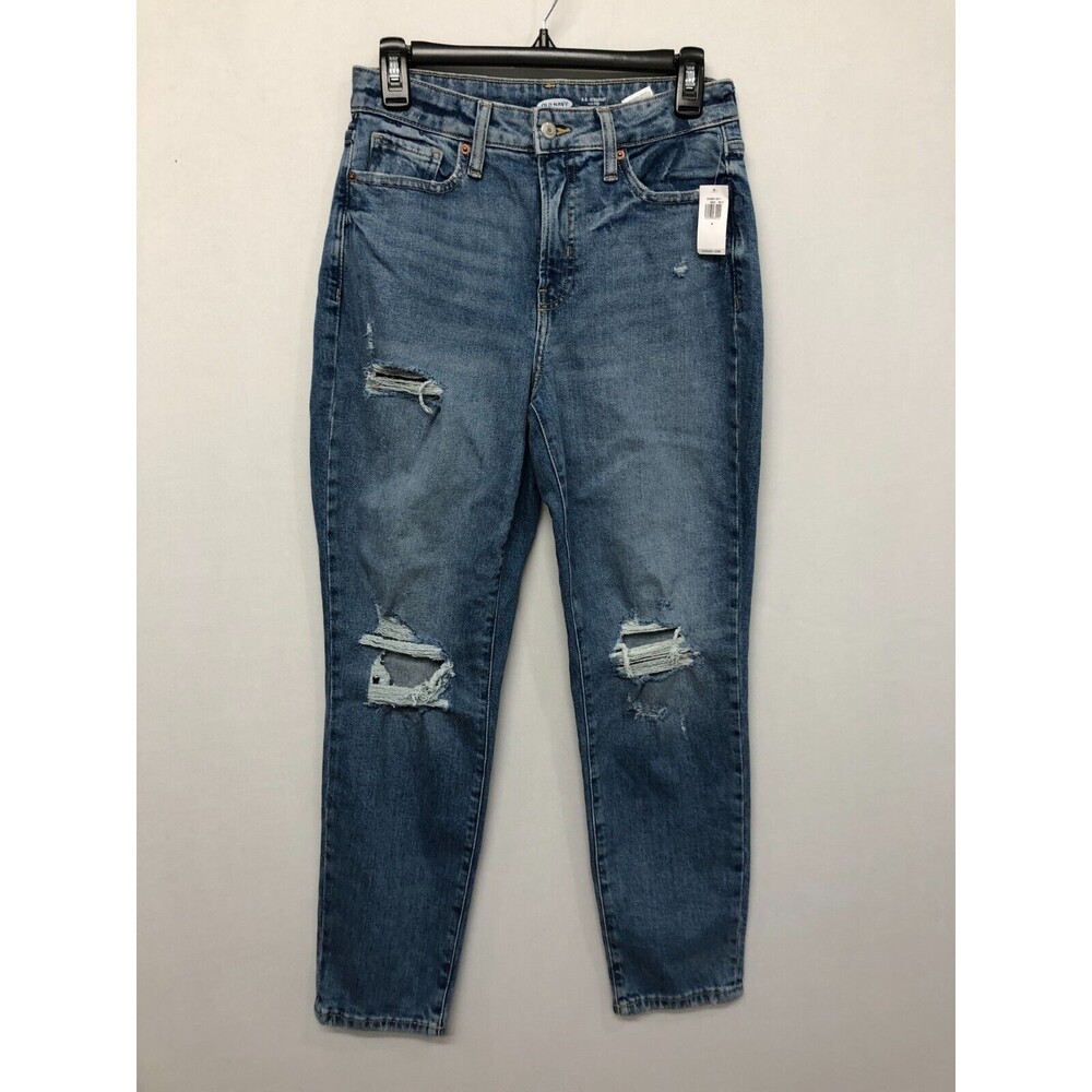 NWT Old Navy Women O.G. Straight Jeans Size 6 High Rise Blue Denim M191 -9